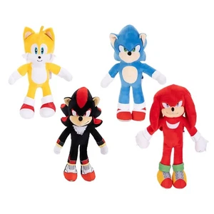 Jakks Pacific Sonic The Hedgehog Sonic 3 Movie – 9 inch Basic Soft Plush Toys - Picture 1 of 9