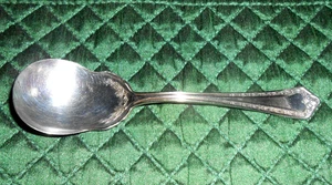 Antiker Wm Rogers & Son AA versilberter Zuckerlöffel Pat. 28.12.1915 - Bild 1 von 7