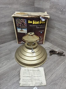MCM Christbaumständer Halter Stern Glocke drehbar drehbar musikalisch gold - Bild 1 von 16