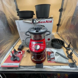 KitchenAid Artisan 5KCF0103BCA Multi All-In-One Cook Processor Red 4.5L Boxed - Picture 1 of 24