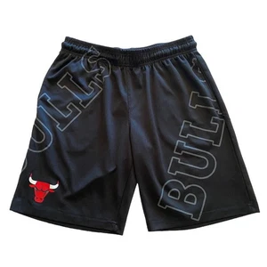 Chicago Bulls Basketball Shorts Youth XL (18-20) Black/ Red - Picture 1 of 4