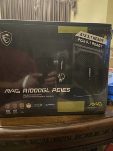 MSI - MAG A1000GL PCIE5 - 80 Plus Gold 1000W - ATX 3.1 Gaming Power Supply - Picture 1 of 6
