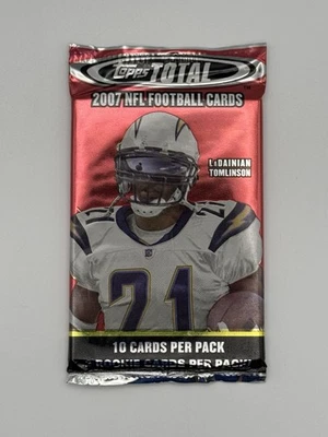 2007 Topps Total NFL Factory Sealed Pack 10 Cards - 2 Rookies Per Pack - Image 1 of 4