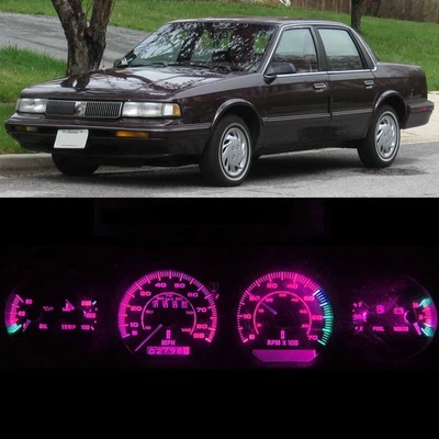 Calibre racimo bombillas LED + enchufes rosa púrpura para Oldsmobile 85-88 Cutlass Ciera Foto 1 de 4