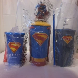 Superman Drink Tumbler Drink Container Bundle Set - Picture 1 of 7