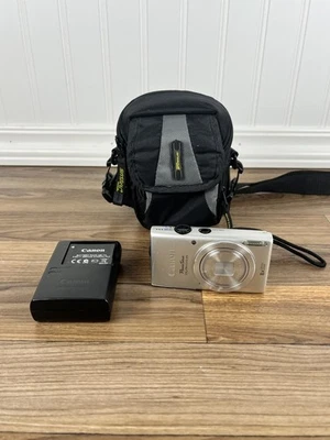 Canon PowerShot ELPH 115 IS 16.0MP Digital Camera Silver - No CHARGER - Image 1 of 4