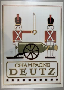 1977 Champagne Deutz by David Lance Goines Portal Reprint 20x28 Kunstdruck Poster - Bild 1 von 9