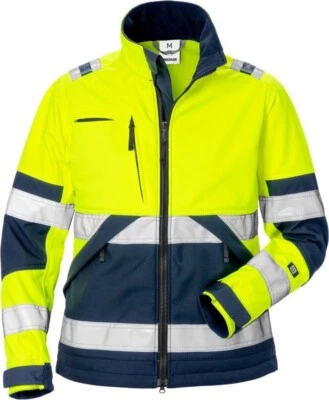 Fristads Warnschutz-Jacke High Vis Softshell-Jacke Damen Kl. 2 4183 WYH Warnschu - Bild 1 von 2