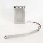 CHANEL 19th series Coco mark patent chain shoulder bag silver ladies
