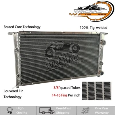 MT Aluminum Radiator For Volkswagen 1994-1998 95 Jetta Golf GTI GLX VR6 2.8L V6 - Image 1 of 4