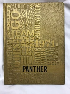 Marseille HIGH SCHOOL YEARBOOK 1971, Marseille IL Panther Signatures - Bild 1 von 12