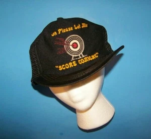 Vintage Trucker Type Cap 1980's "Oh Please Let Me Score Tonight" - Picture 1 of 4