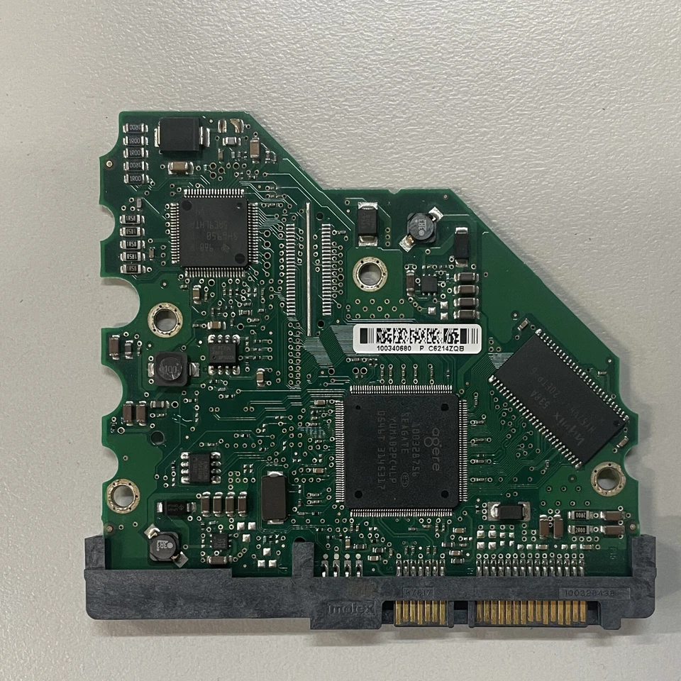 Seagate ST380817AS 3.5" 80 GB SATA HDD PCB Board 100336321 REV B FW 3.42 - Image 1 of 4