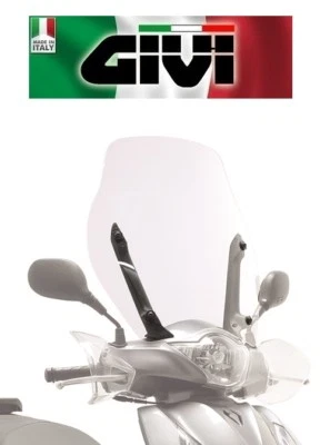 PARABREZZA trasparente HONDA SH 125i-150i ABS 2012 2013 2014 2015 2016 GIVI - Immagine 1 di 4
