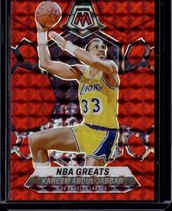 2023-24 Panini Mosaic KAREEM ABDUL-JABBAR NBA Greats Red #299 Los Angeles Lakers - Picture 1 of 2