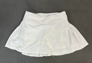 Athleta Girl Advantage Pleated Skort size Large / 12 white FS Benefits Charity - Picture 1 of 11