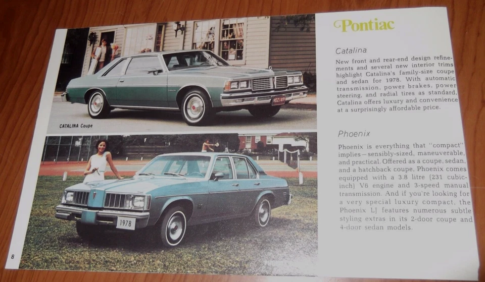 1978 PONTIAC CATALINA / PHOENIX ORIGINAL DEALER ADVERTISEMENT PRINT AD 78★★ - Image 1 of 1