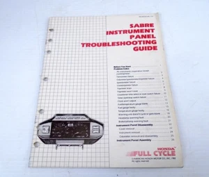 OEM HONDA - SABRE - INSTRUMENT PANEL TROUBLESHOOTING GUIDE 1982 -1985 (NEAR NEW) - Bild 1 von 12