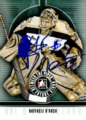 Raffaele D'Orso - Signed 2008-09 ITG Between The Pipes Future Stars Card #41 - Image 1 of 2