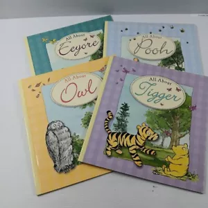 All About Pooh - Winnie the Pooh set of 4 books (Owl, Tigger, Eeyore) A.A.Milne - Picture 1 of 21
