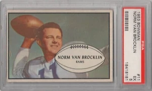 1953 BOWMAN FOOTBALL #11 NORM VAN BROCKLIN PSA 5 !! - Picture 1 of 2