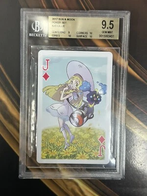 Покерная колода Pokemon Lillie Gladion Pokemon Center ограниченная серия 2017 Lillie JD BGS 9.5 - Изображение 1 из 2
