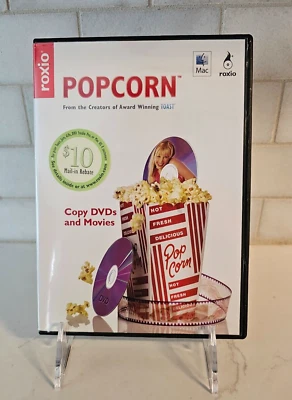 Vintage Roxio Popcorn Software with Manual and CD for Apple Macintosh - Image 1 of 3