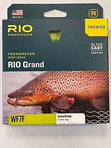RIO Premier Grand Fly Line - Green / Yellow - WF7F SLICK CAST COATING New