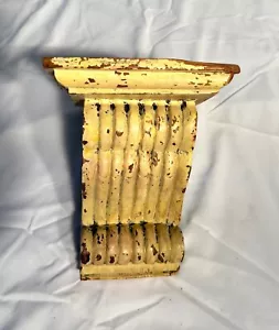 Vintage Wooden Carved Oak Corbel Architectural Antique Bracket 7.5” W x 9.5” H - Picture 1 of 7