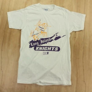 vtg 80s nos nwot t-shirt LARGE 14 - 16 long island knights usbl basketball usa w - Picture 1 of 5