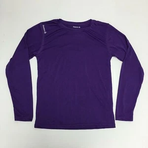 Reebok Speedwick Solid Performance Long Sleeve Purple Shirt Mens Size MED NEW - Picture 1 of 5