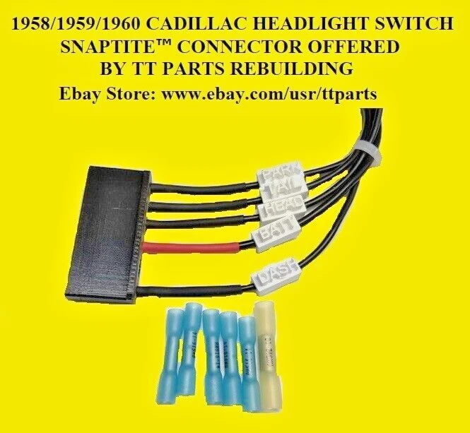 Conector de cable interruptor de faro Cadillac 1958/1959/1960  Foto 1 de 4