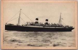 Postal de barco italiano NAVIGAZIONE GENERALE ITALIANA "S.S. ROMA" (hundido 1945 Segunda Guerra Mundial) - Imagen 1 de 2