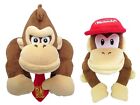 Set 2 Esel Kong Diddy Plüschtier Set Super Mario All Star Sammlung aus Japan