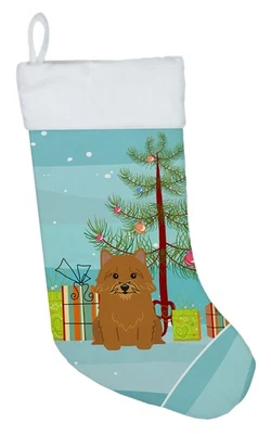 Medias de Navidad Merry Christmas Tree Norwich Terrier BB4145CS Foto 1 de 4