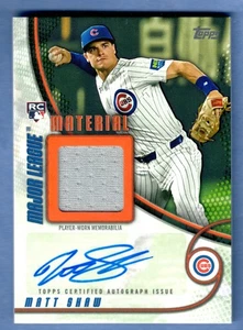 2025 Topps Update Matt Shaw Rookie Auto Major League Material Patch Orange RC - Bild 1 von 2