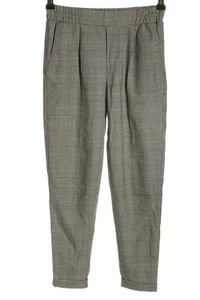 BERSHKA Pantalón tipo suéter Mujeres Pantalón Talla EU 34 blanco puro-negro - Imagen 1 de 5