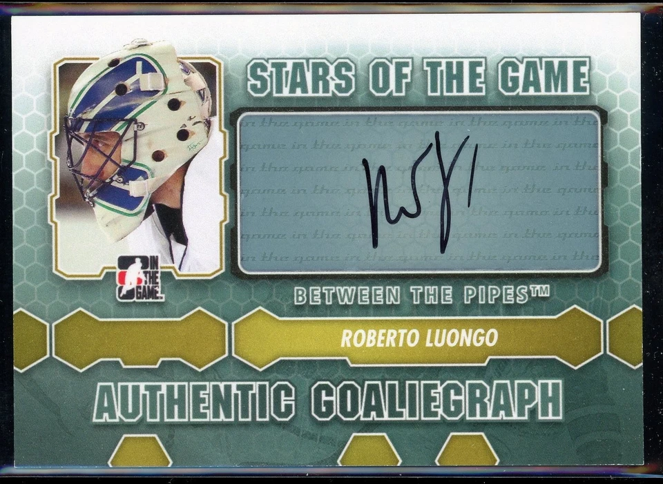 2012-13 Between The Pipes Autographs #ARLU Roberto Luongo SP AUTO FG01 - Image 1 of 2