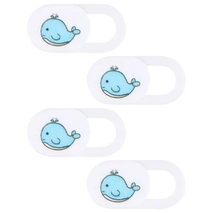 4Pcs Laptop Camera Cover Slide Whale Pattern Webcam Privacy Lens Protector - Afbeelding 1 van 12
