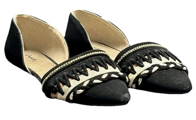 Zapatos planos negros Qupid para mujer talla 7,5 para ropa informal o de trabajo Foto 1 de 4