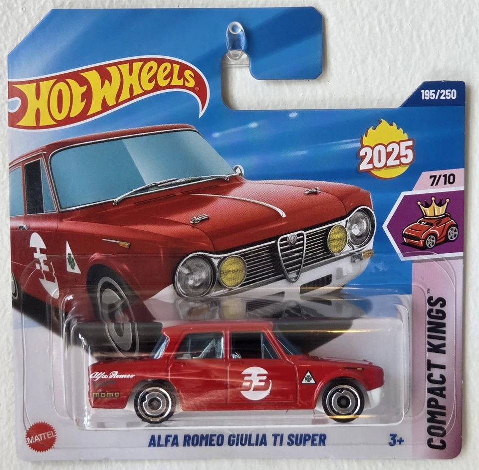 Hot Wheels первое издание. Alfa Romeo Giulia T1 Super. Новый 2025 БЕСПЛАТНАЯ КОРОБКА ДОСТАВКА - Изображение 1 из 1