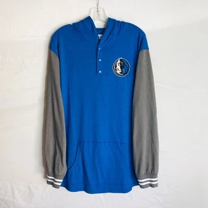 Mitchell & Ness Mens Dallas Mavericks Long Sleeve Hooded Shirt Size 2XL - Bild 1 von 4