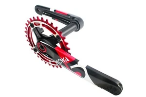 MOWA Five Mountain Bicycle 11-Speed Single Crankset 175mm w/36T Red Chainring  - Picture 1 of 4