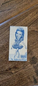 Tarjeta de cigarrillo de tabaco Turf Famous Film Stars Reino Unido 1949 Margaret O'Brien The Dance - Imagen 1 de 1
