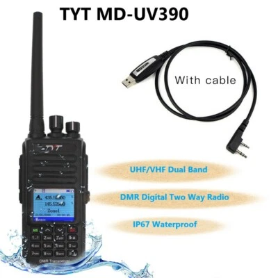 TYT MD-UV390 IP67 Waterproof DMR Digital Funkgeräte Dual Band Walkie Talkies - Bild 1 von 4