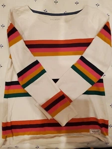 Talbots Authentic Multi Stripe Long Sleeve T-Shirt 100% Cotton - Petite Small - Picture 1 of 5