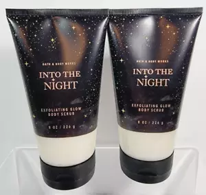 2 INTO THE NIGHT Bath Body Works Exfoliating Glow Body Scrub 8oz NEW Fast Ship - Picture 1 of 8