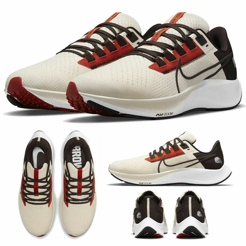 New Cleveland Browns Nike Unisex Zoom Pegasus 38 Running Shoes Men's 11 NFL NIB Cover