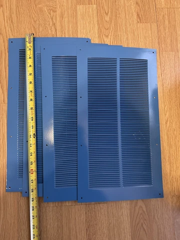 Return Air Grill 10 x 18 Blue Cover