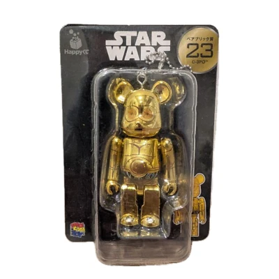 Figura Be@rbrick Star Wars C-3PO #23 100% FELIZ KUJI MEDICOM Foto 1 de 2